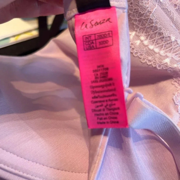 3/$25 La Senza Pink Tshirt Bra Underwire Sexy Tease Size 32DD Lightly Padded - Picture 5 of 5
